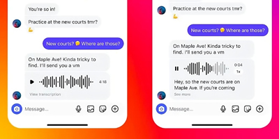 instagram boosts dms with voice message transcription feature