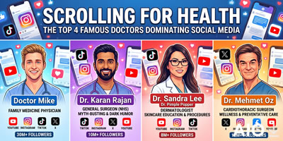 scrolling for health: the top 4 famous doctors dominating social media
